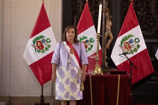 Archivo - Dina Boluarte, presidenta de Perú
