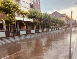 Una intensa tormenta descarga sobre Medina del Campo y provoca más de 40 avisos al 112 en una hora