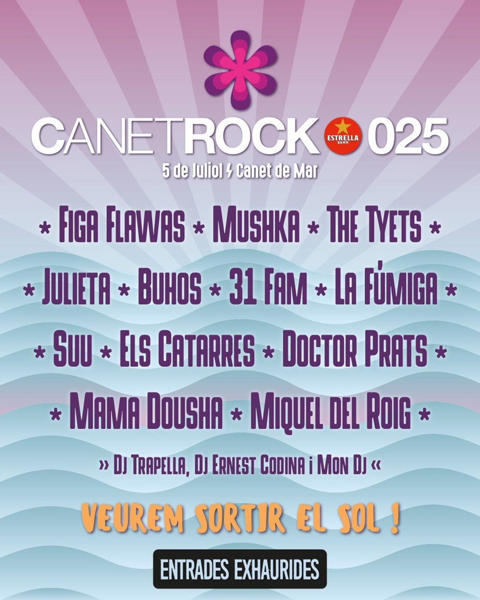 Cartel del Canet Rock 2025