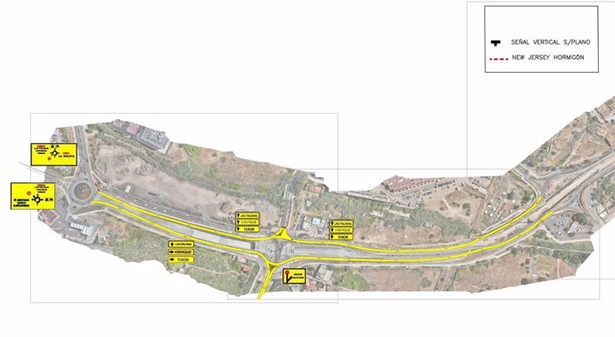 La Consejería de Obras Públicas informa de nuevos desvíos para continuar con los trabajos en la GC-20