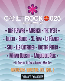 Cartell del Canet Rock 2025