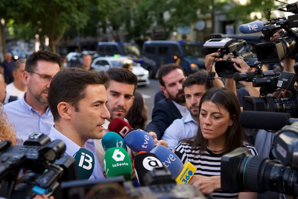El secretario general del PSOE de Cantabria, Pedro Casares
