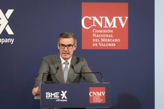 Archivo - El presidente de la CNMV, Carlos San Basilio, durante la presentación de la nueva modalidad de salidas a Bolsa, a 21 de mayo de 2025, en Madrid (España)