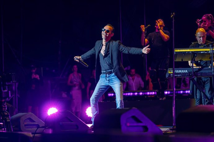 Actuación de Marc Anthony en Starlite Occident, en Marbella.