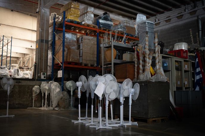 Archivo - Ventiladors en un magatzem