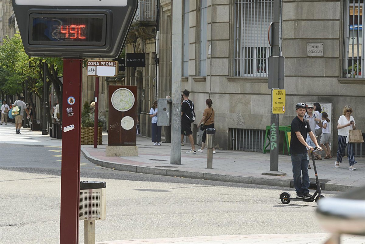 Galicia lidera las estimaciones de muertes asociadas al calor, con 87 en mes y medio, por causas como el envejecimiento