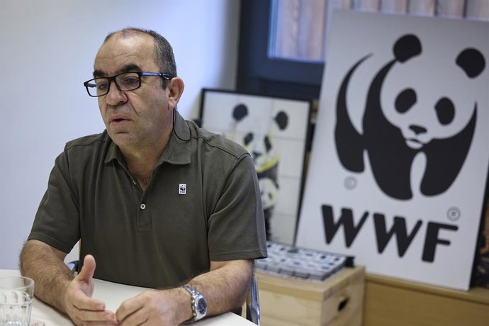 El secretario general de WWF, Juan Carlos del Olmo, durante una entrevista para Europa Press, a 11 de junio de 2025, en Madrid (España). Juan Carlos del Olmo es secretario general de WWF desde 1998. WWF es una organización independiente dedicada a la defe