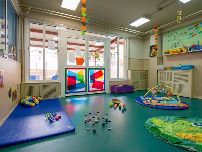 Archivo - Interior de una escuela infantil. 