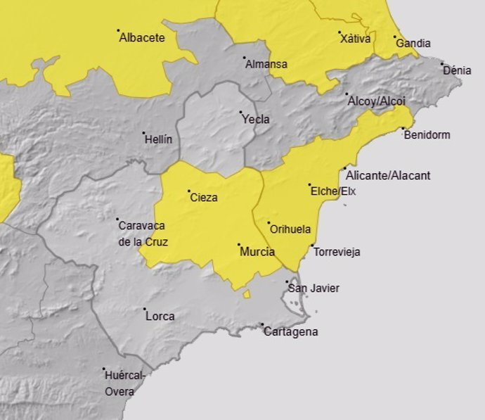 La Vega del Segura vuelve a estar en aviso amarillo por altas temperaturas este sábado