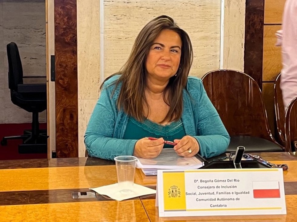 La consejera de Inclusión Social, Begoña Gómez del Río