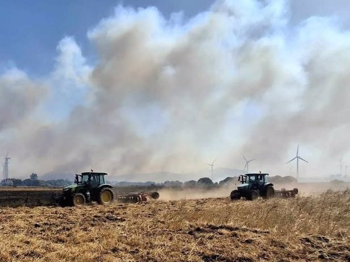El incendio de Fancinas, en Tarifa.