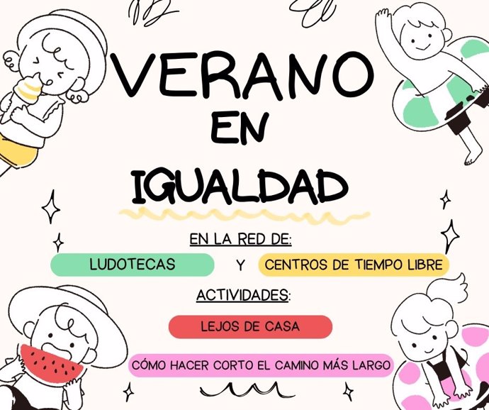 Cartel de la iniciativa 'Verano en igualdad'