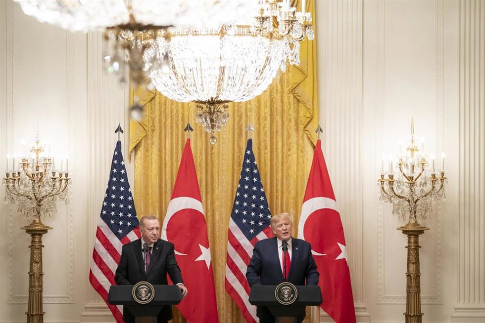 Archivo - Donald Trump y Recep Tayyip Erdogan (archivo)