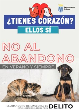 El Ayuntamiento de Jerez pone en marcha, junto a protectoras y asociaciones en defensa de los animales, la campaña de concienciación contra el abandono.