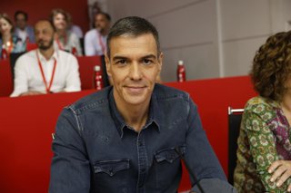 El secretario general del PSOE y presidente del Gobierno, Pedro Sánchez, durante la reunión del Comité Federal, en la sede federal del partido, a 5 de julio de 2025, en Madrid (España). El Comité Federal del PSOE que se celebra hoy es clave para la reestr