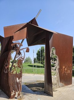 El monumento a los agricultores de Calahorra será un refugio climático este verano
