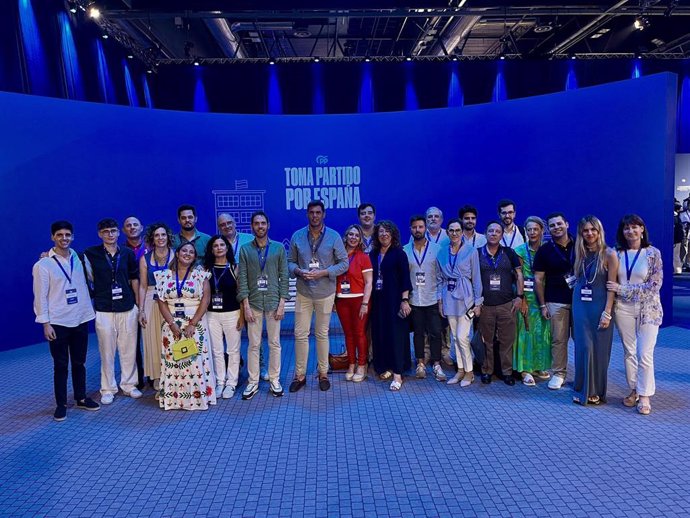 Delegación del Partido Popular de Navarra en el Congreso del PP.