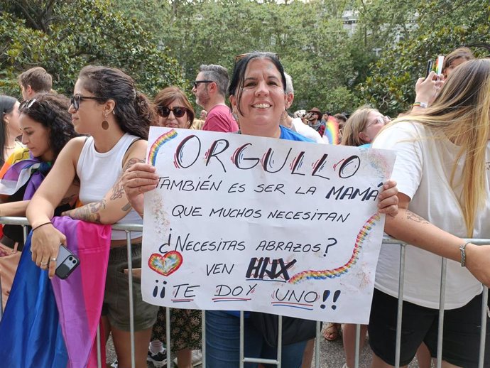 Puri, una de las asistentes a la marcha del Orgullo de Madrid 2025.