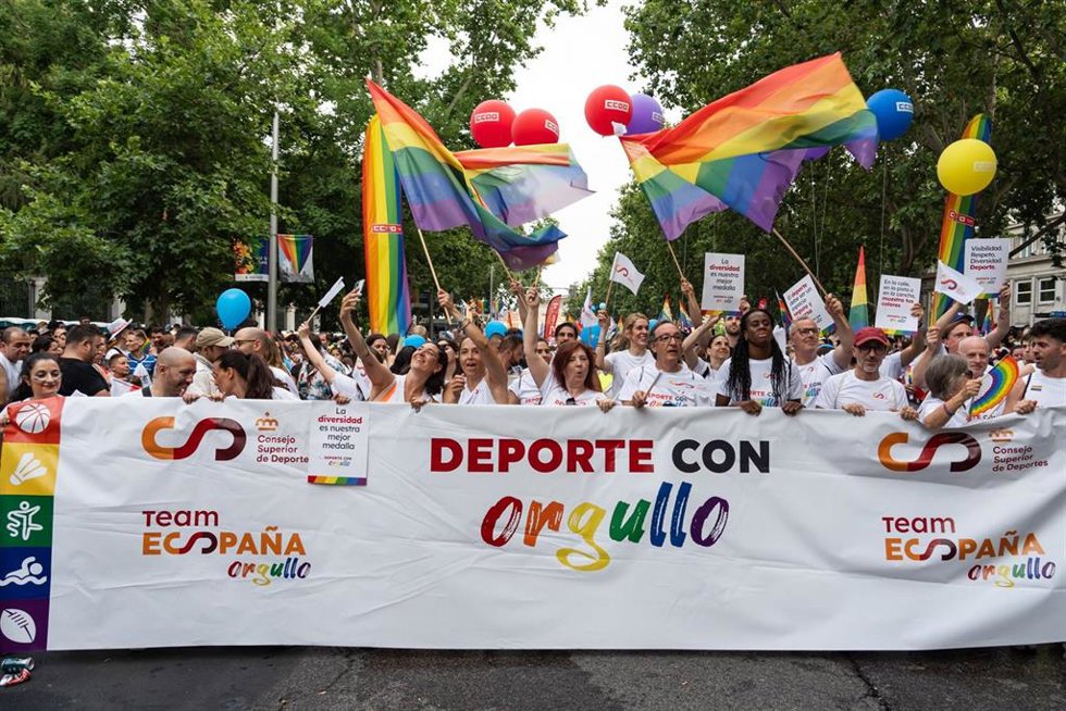 El CSD participa por primera vez en la manifestación estatal del Orgullo LGTBI