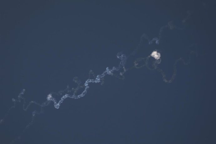 Misil yemení en cielo de Israel (archivo).