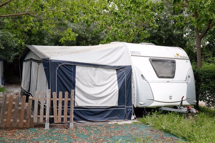 Archivo - Parcela del Camping Internacional de Aranjuez.