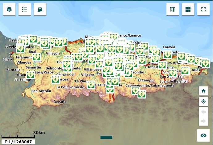 Desfibriladores en Asturias.
