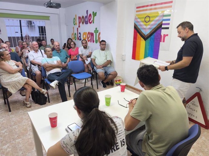 Asamblea local de IU Marbella, que ha nombrado a Núñez como coordinador.