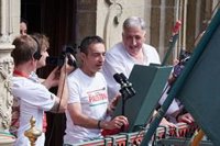 Asiron dice que Pamplona envía un "mensaje de solidaridad al mundo" con el chupinazo de apoyo a Palestina