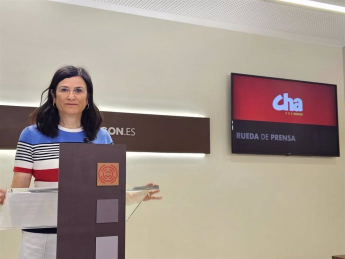 La secretaria general de CHA y portavoz en la Comisión de Sanidad de las Cortes de Aragón, Isabel Lasobras.