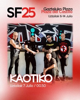 Cartel del concierto de Kaotiko.