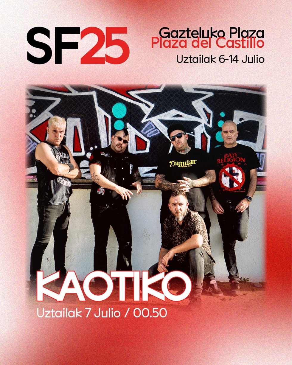 Cartel del concierto de Kaotiko.