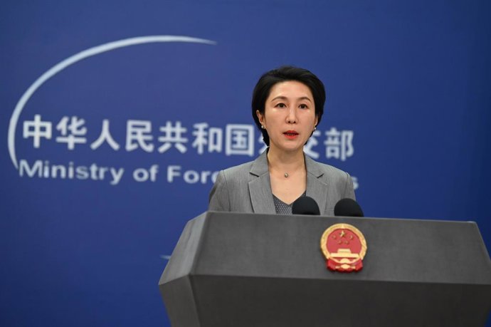 Archivo - Arquivo - Mao Ning, porta-voz do Ministério das Relações Exteriores da China.