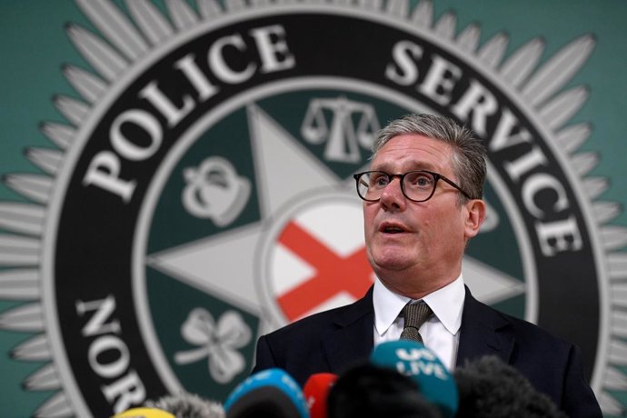 Archivo - Imagen de archivo del primer ministro, Keir Starmer, durante una rueda de prensa.