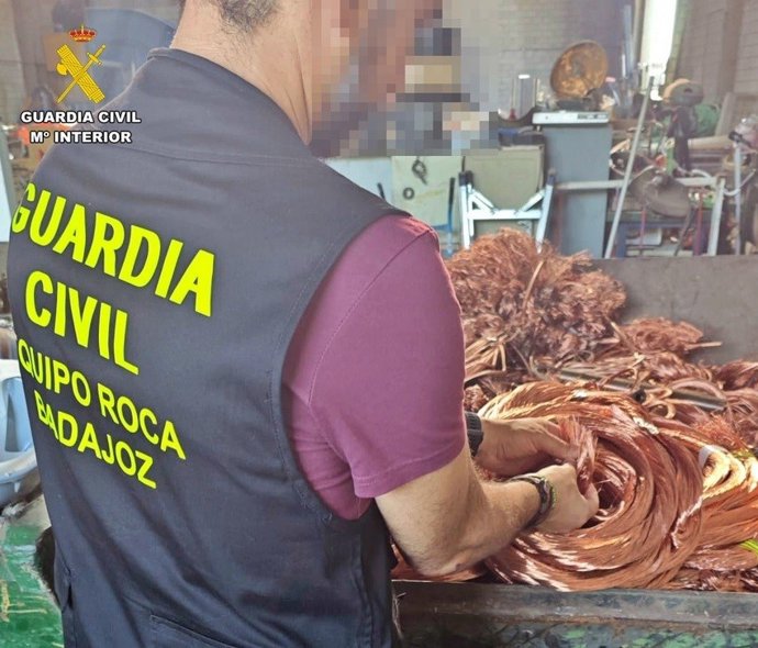 Investigación del robo de cable de cobre
