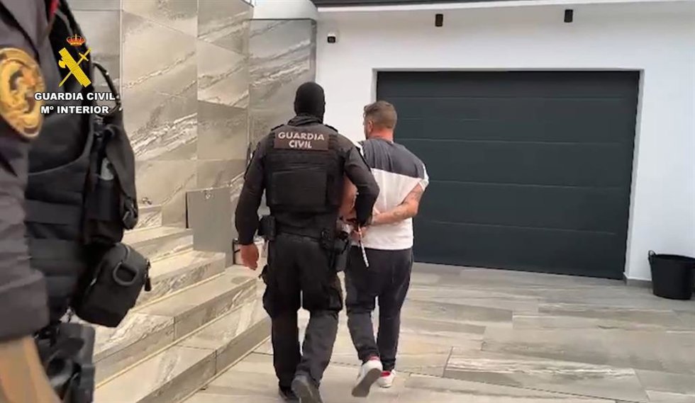 Uno de los detenido por la operación contra el blanqueo de capitales procedentes de la droga en la provincia de Cádiz.