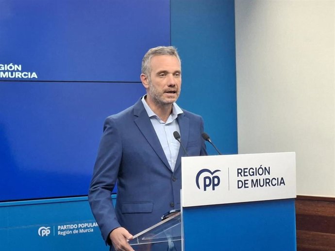 El vicesecretario de Organización, Comunicación y Electoral del Partido Popular de la Región de Murcia (PPRM) Joaquín Segado