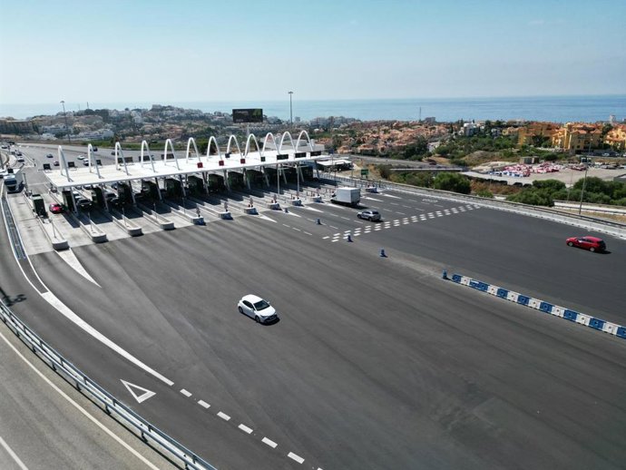 La autopista de la Costa del Sol moderniza el área de peaje principal para mejorar su capacidad
