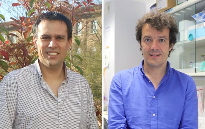 Los responsables del estudio, Pablo Menéndez (Josep Carreras) y Diego Sánchez (Aragón).