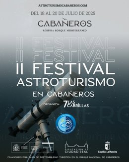 Cartel de la segunda edición del Festival de Astroturismo de Cabañeros.