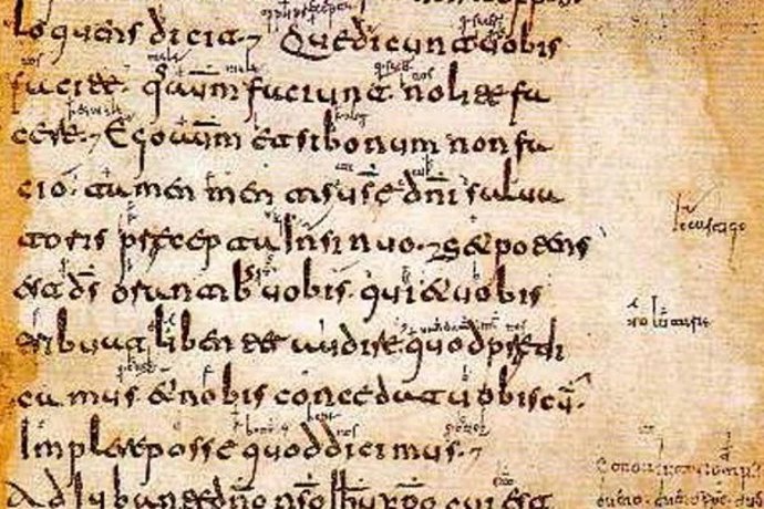 Imagen de escritura visigótica, tema central de un curso de verano de la ULE que acogerá el Teatro Gullón de Astorga (León).