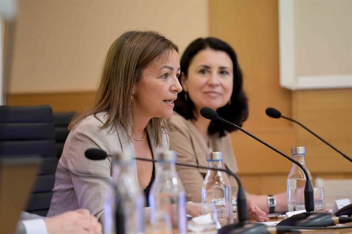 La conselleira de Mar, Marta Villaverde, en la inauguración del curso 'A acción da Unión Europea na transición ecolóxica e dixital dos mares e dos océanos'