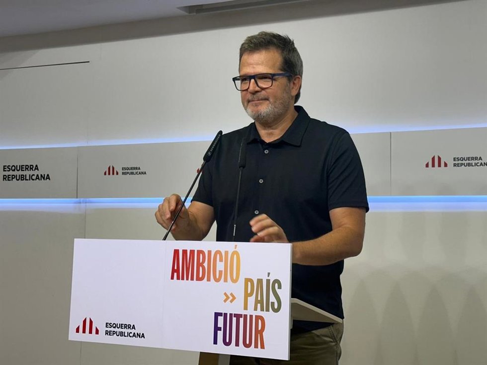 El portavoz adjunto y vicesecretario de Comunicación de ERC, Isaac Albert
