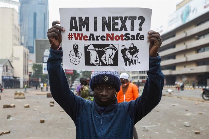 Protestas en Kenia, junio 2025.