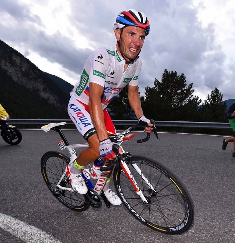 Archivo - El exciclista Joaquim 'Purito' Rodríguez en la Vuelta a España de 2015.