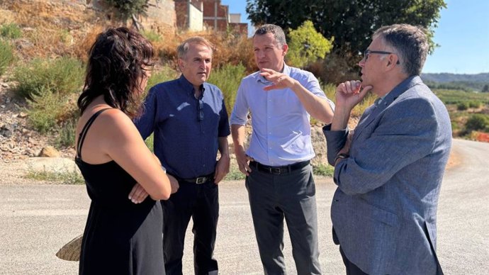El conseller de Agricultura, Ganadería, Pesca y alimentación, Òscar Ordeig, este lunes en Bovera (Lleida) durante la presentación de la nueva convocatoria plurianual de las ayudas