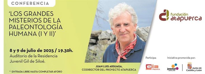 Arsuaga inaugura mañana en la Residencia Gil de Siloé (Burgos) el 'Ciclo de actividades públicas para jóvenes' .