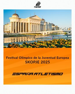 Montaje elaborado por la RFEA para anunciar los representantes en el FOJE 2025