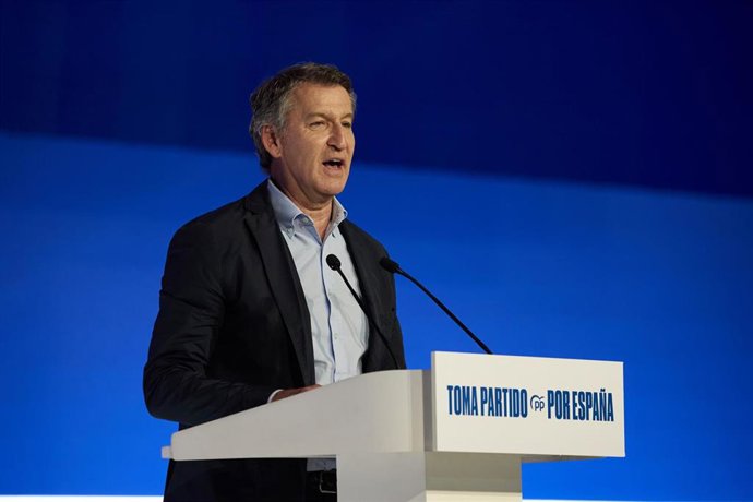 El presidente del PP, Alberto Núñez Feijóo.