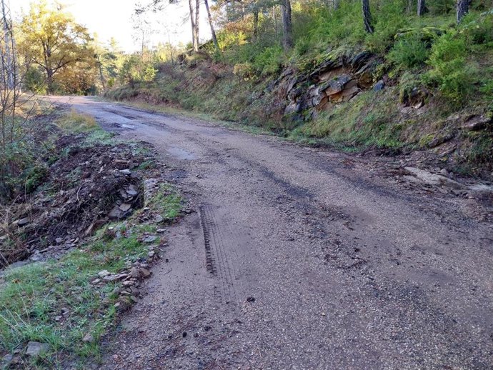 Situación actual de la carretera A-1604.