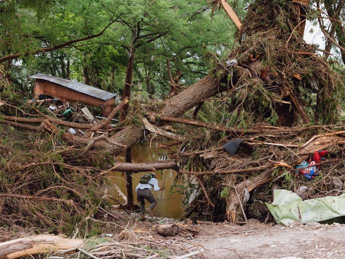Imagen de archivo de las inundaciones en Texas (EEUU)